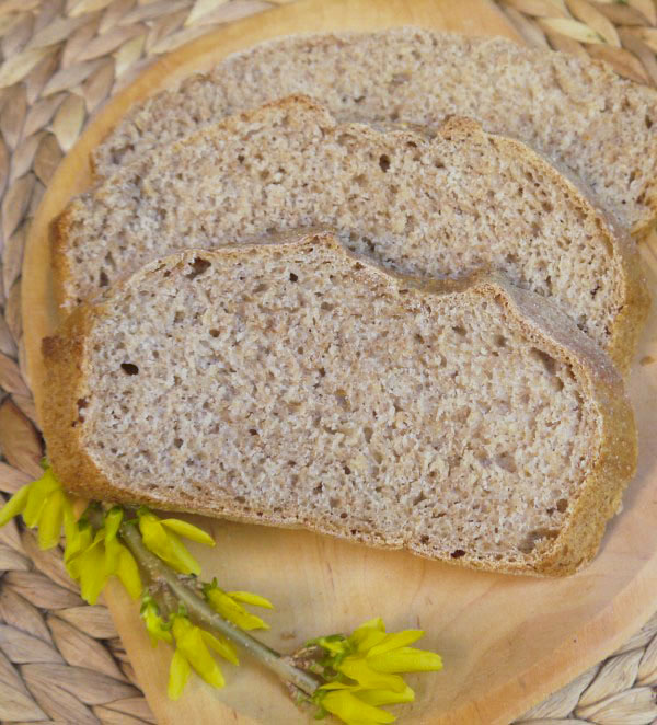 Dagasztás nélküli kenyér teljes kiőrlésű lisztből