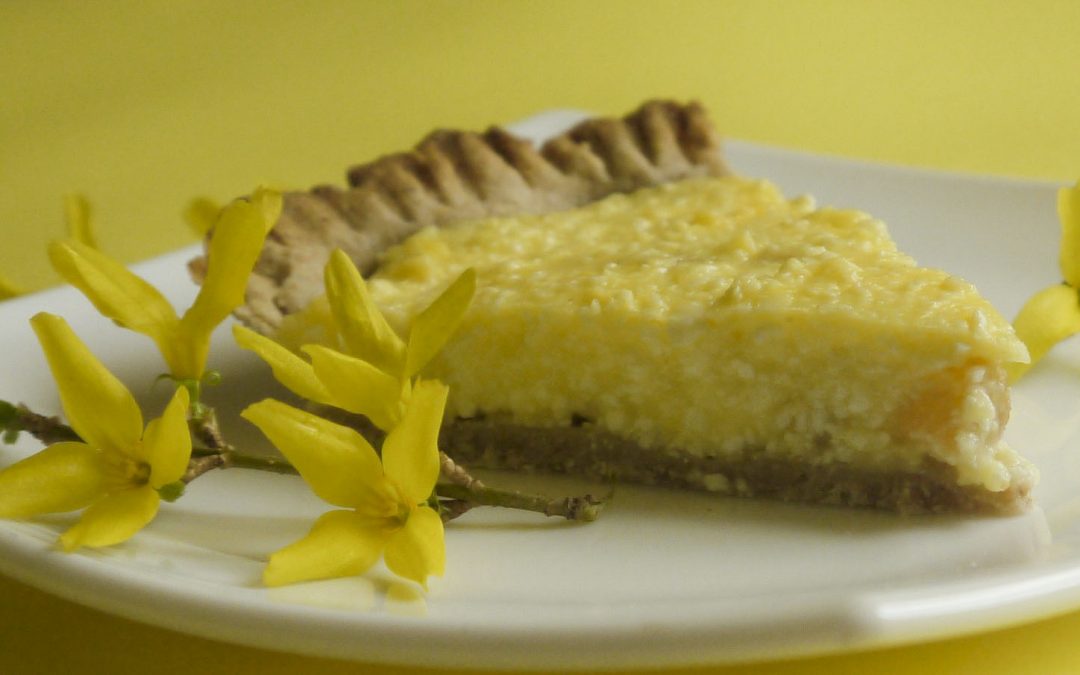 Vaníliás-túrós pite