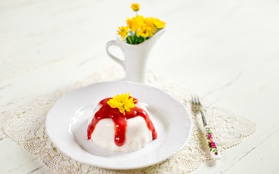 Vegán panna cotta