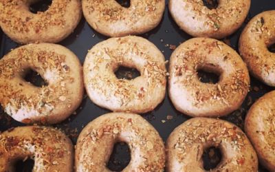 Teljes kiőrlésű bagel