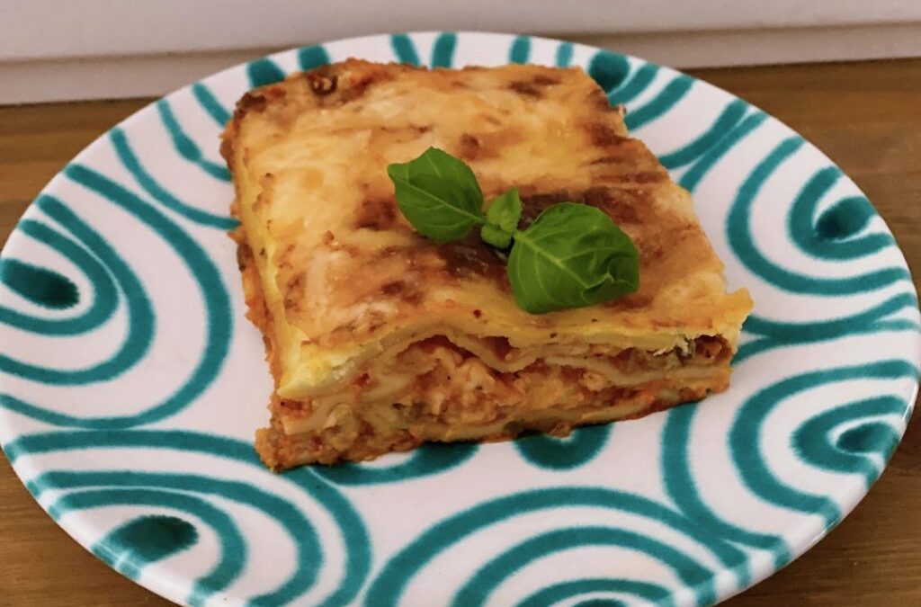Házi durumtésztából készült lasagne