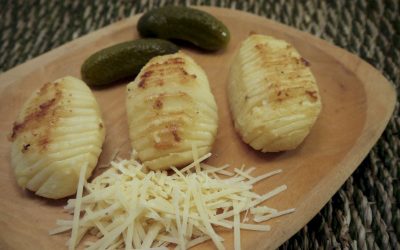Mustáros Hasselback-krumpli