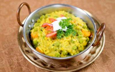 Kichri (kitri, kichdi, kichari – mungóbabos, zöldséges, rizses egytálétel)