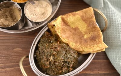 Palak gojju – indiai spenótos mártás