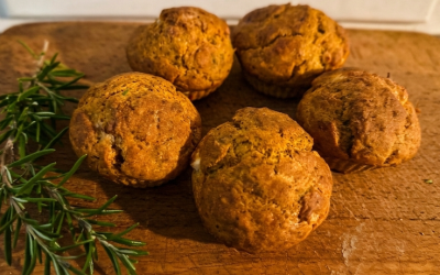 Tökmagos-lecsós muffin