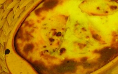 Morzsás alma sült tejföllel