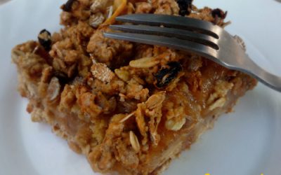 Almás-müzlis szelet