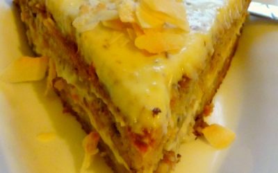 Mascarponés banántorta
