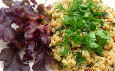 Spenótos bulgur – újdonságok a konyhámban