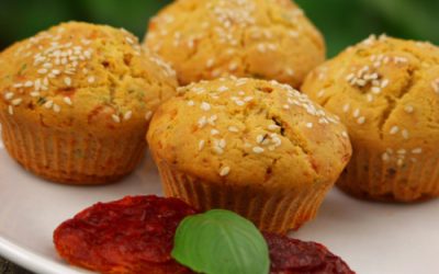 Zöldfűszeres sós muffin